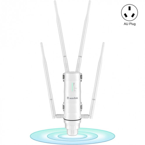 WAVLINK WN572HG3 avec antenne 4x7dBi AC1200 routeurs sans fil d'extension WiFi extérieur, prise: prise AU SH1404975-08