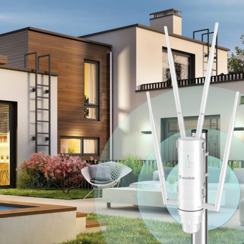 WAVLINK WN572HG3 avec antenne 4x7dBi AC1200 routeurs sans fil d'extension WiFi extérieur, prise: prise américaine SH1401115-08