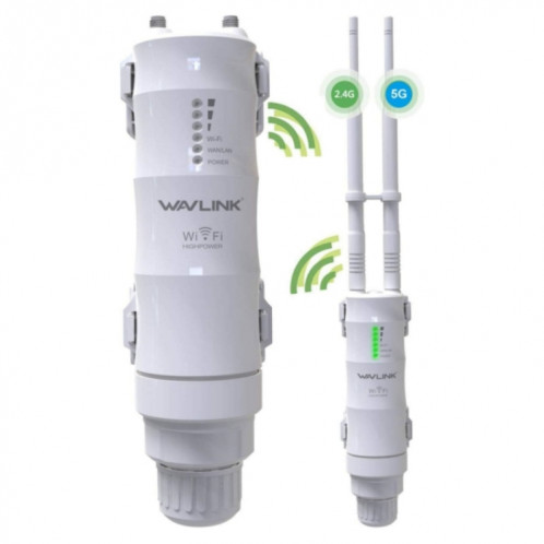 WAVLINK WN570HA1 extension de routeur de portée WiFi extérieure résistante aux intempéries 2.4 + 5 GHz 600 Mbps, prise: prise américaine SW15011482-08