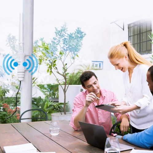 WAVLINK WN570HA1 extension de routeur de portée WiFi extérieure résistante aux intempéries 2.4 + 5 GHz 600 Mbps, prise: prise AU SW1504161-08