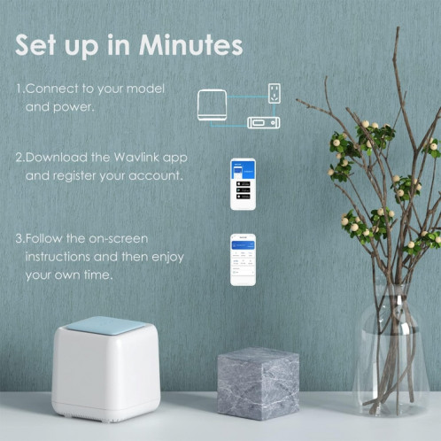WAVLINK WN535M1 routeurs sans fil WiFi 11AC AC1200 maille répéteur sans fil extension de Signal, prise: prise AU SW5504858-06