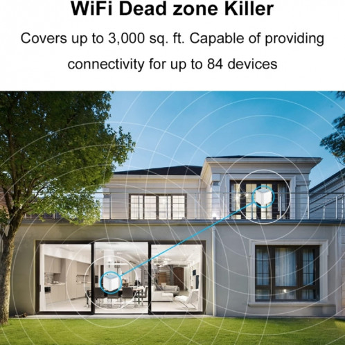 WAVLINK WN535M2 pour le bureau à domicile 2 pièces routeur sans fil maille AC1200 amplificateur de Signal WiFi double bande, prise: prise américaine SW5701929-08