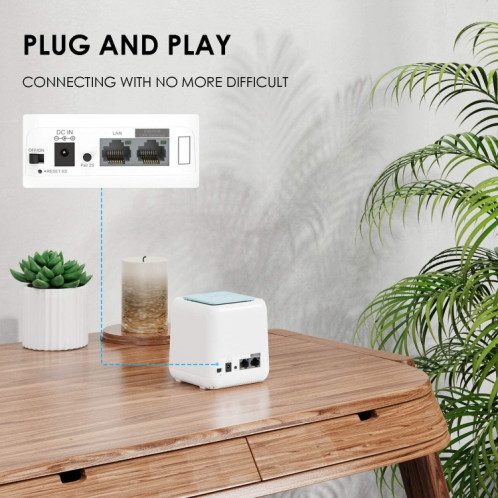 WAVLINK WN535M3 pour le bureau à domicile 23 pièces routeur sans fil maille AC1200 amplificateur de Signal WiFi double bande, prise: prise AU SW58041010-08
