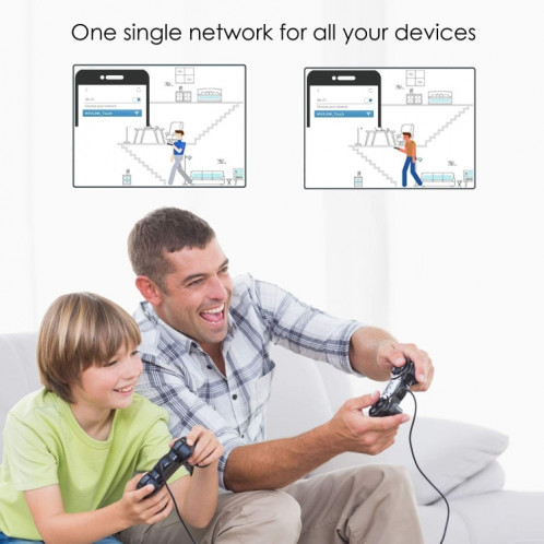 WAVLINK WN551K3 3 pièces AC3000 WiFi répéteur sans fil antenne intégrée routeur sans fil maille tri-bande, prise: prise AU SW60041766-07