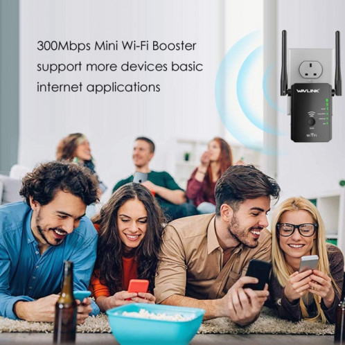 Wavlink WN578R2 avec 2 antennes externes N300 AP/extension de portée/routeur sans fil, prise: prise ue SW67021488-08