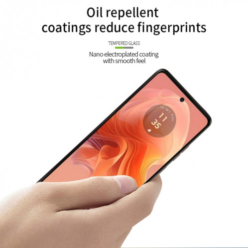 Pour Motorola Moto G04 PINWUYO 9H 2.5D Film de verre trempé plein écran (noir) SP005A833-08