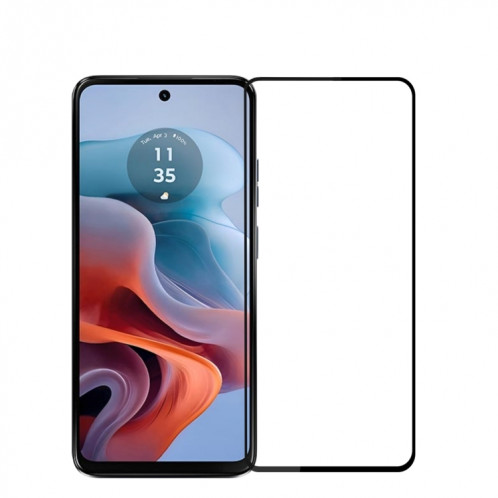 Pour Motorola Moto G34 MOFI 9H 2.5D Film de verre trempé plein écran (noir) SM704A408-08