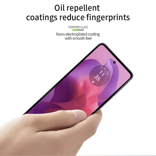 Pour Motorola Moto G24 / G24 Power MOFI 9H 2.5D Film de verre trempé plein écran (noir) SM705A169-08