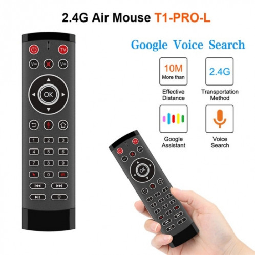 T1-PRO-L avec apprentissage IR et rétroéclairage télécommande intelligente sans fil Air Mouse SH38001589-07
