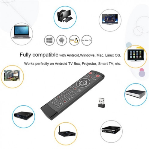 T1-PRO-L avec apprentissage IR et rétroéclairage télécommande intelligente sans fil Air Mouse SH38001589-07