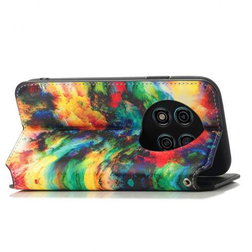 Pour Ulefone Note 15 CaseNeo Étui de téléphone en cuir magnétique coloré (nuage coloré) SH601B893-07