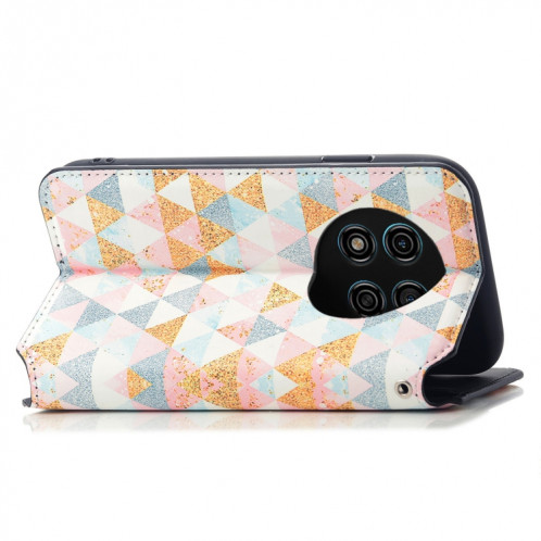 Pour Ulefone Note 15 CaseNeo Étui de téléphone en cuir magnétique coloré (losange) SH601E486-07
