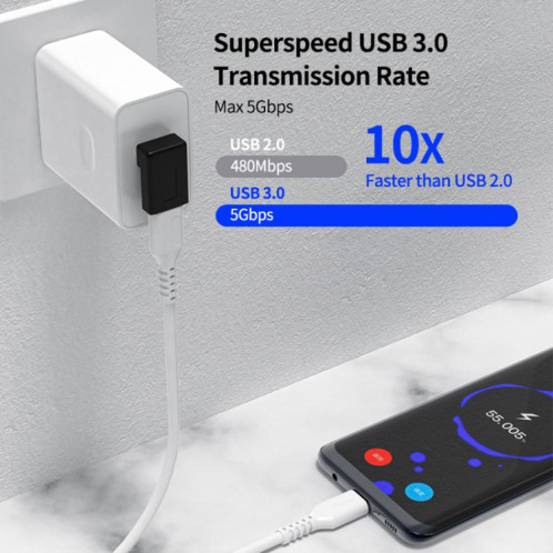 1 pièces ENKAY convertisseur adaptateur USB 3.0 mâle à type-c femelle à Angle droit de 90 degrés SE56011665-07