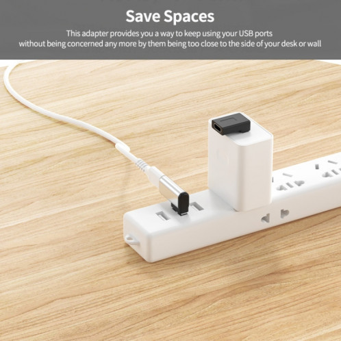 1 pièces ENKAY convertisseur adaptateur USB 3.0 mâle à type-c femelle à Angle droit de 90 degrés SE56011665-07