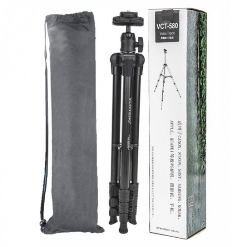 Support de trépied télescopique pour appareil photo reflex numérique YUNTENG VCT-580 avec vis 1/4 SH4047691-08