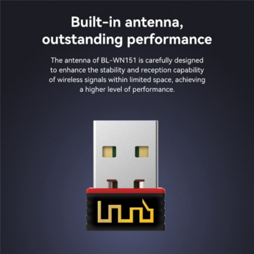 LB-LINK BL-WN151 Adaptateur USB Émetteur 150M Carte réseau sans fil Récepteur WiFi SL41501858-07