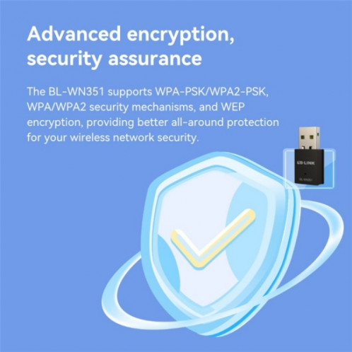 LB-LINK BL-WN351 pour ordinateur de bureau ordinateur portable 300M USB carte réseau sans fil récepteur WiFi SL4208339-07