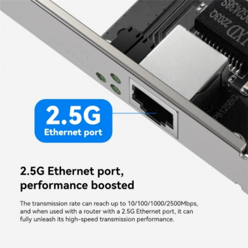 LB-LINK BL-GP2500M ordinateur de bureau à Port unique 2.5Gbps PCIE Gigabit 2500M carte réseau filaire SL4224384-07