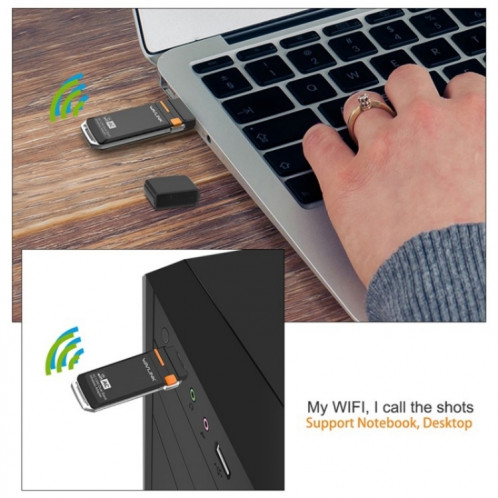 WAVLINK WN688A3D adaptateur réseau sans fil double bande AC1300 Portable USB 3.0 WiFi Dongle SW4265854-07