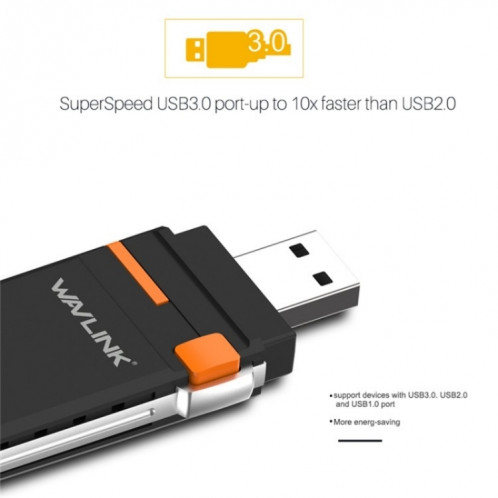 WAVLINK WN688A3D adaptateur réseau sans fil double bande AC1300 Portable USB 3.0 WiFi Dongle SW4265854-07
