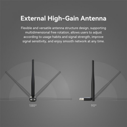 LB-LINK BL-WN300AX Antenne externe à gain élevé WiFi 6 USB Adaptateur réseau sans fil SL42831155-08
