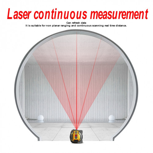SNDWAY SW-TM40 40M Digital Round Restaurant Distance Laser Distance de mètre Multi-fonction Outil de verrouillage automatique SS2429972-06