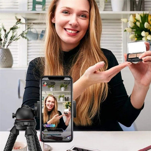 JMARY MT25 Portable noir avec support pour téléphone rotule Selfie bâton Flexible trépied poulpe SJ44881132-07