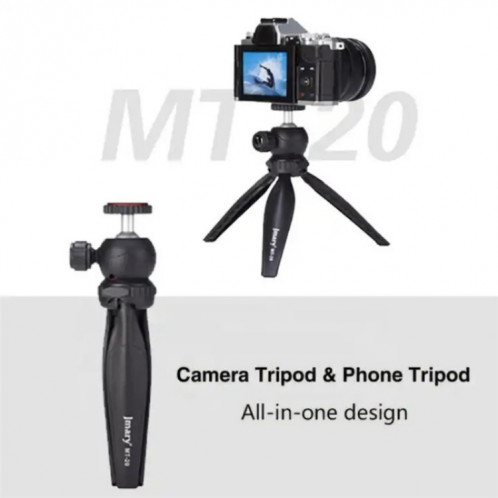 JMARY MT-20 Mini Portable 360 Degrés Rotule Selfie Bâton Pliant Trépied De Bureau Support Pour Téléphone SJ4489912-06
