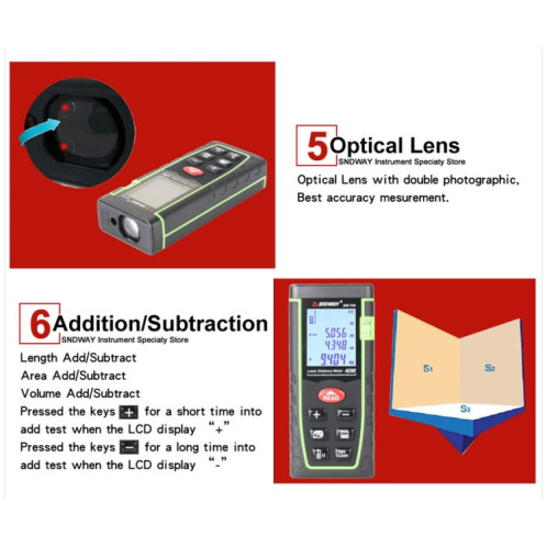 Télémètre laser SNDWAY Télémètre portable SW-T60 SS2449235-05