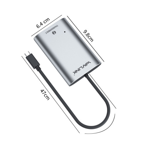 WAVLINK WL-UTA02H Convertisseur d'extension multi-écran Thunderbolt 3 vers double adaptateur HDMI SW45341611-06