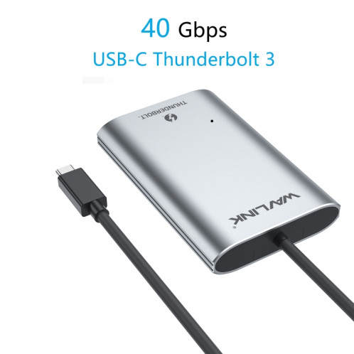 WAVLINK WL-UTA02H Convertisseur d'extension multi-écran Thunderbolt 3 vers double adaptateur HDMI SW45341611-06