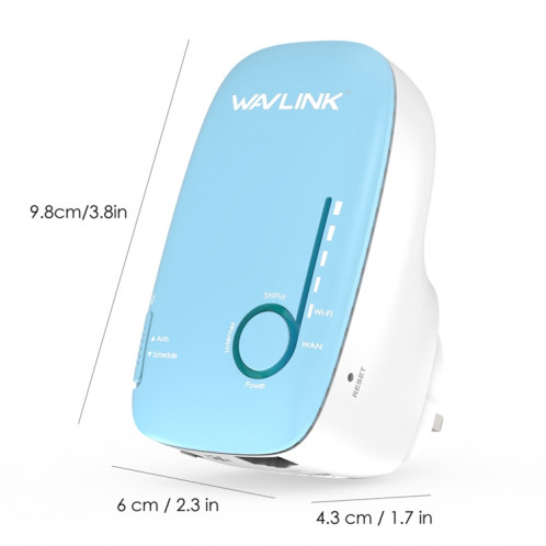 WAVLINK WN576K1 AC1200 routeur WiFi domestique extension de réseau répéteur sans fil double bande, prise: prise britannique SW50021048-08