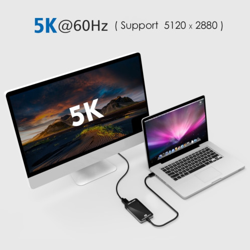 WAVLINK WL-UTA01D Type-C Thunderbolt 3 vers double adaptateur DisplayPort convertisseur séparateur SW46681146-08