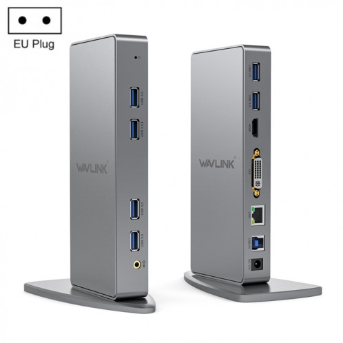 WAVLINK WL-UG39DK7 adaptateur Hub USB3.0 carte graphique multi-écran Station d'accueil universelle, prise: prise ue SW7003864-09