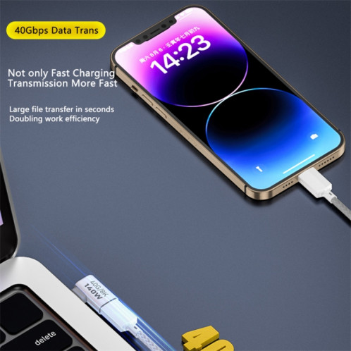 Adaptateur de transmission USB 3.1 Type-C vers Type-C 40 Gbit/s 8K Charge 140 W 5 A, Spécification : Type-C femelle vers femelle SH01021302-011