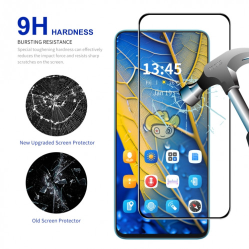Pour Motorola Moto G54 ENKAY, installation facile, Film complet en verre de silicium à haute teneur en alumine SE71011719-09