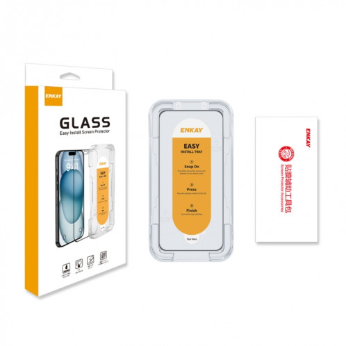 Pour Motorola Moto G54 ENKAY, installation facile, Film complet en verre de silicium à haute teneur en alumine SE71011719-09