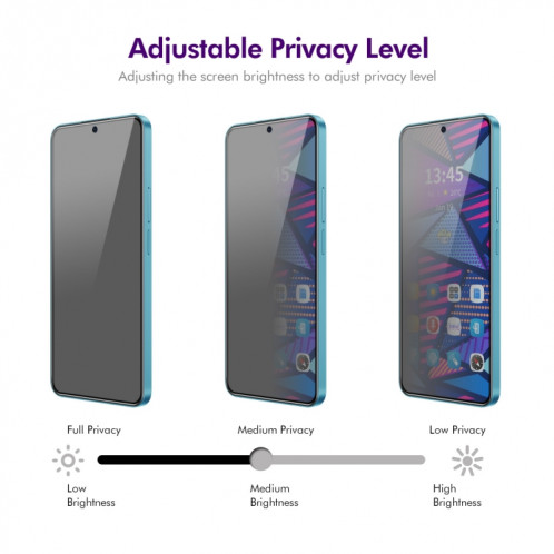 Pour Motorola Moto G22 / E32s ENKAY Hat-Prince Film en verre trempé anti-regard de confidentialité à 28 degrés SE990821-07