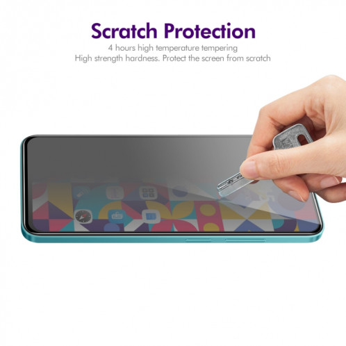 Pour Motorola Moto E22 4G / E22i 4G ENKAY Hat-Prince Film en verre trempé de confidentialité anti-regards à 28 degrés SE9911139-07