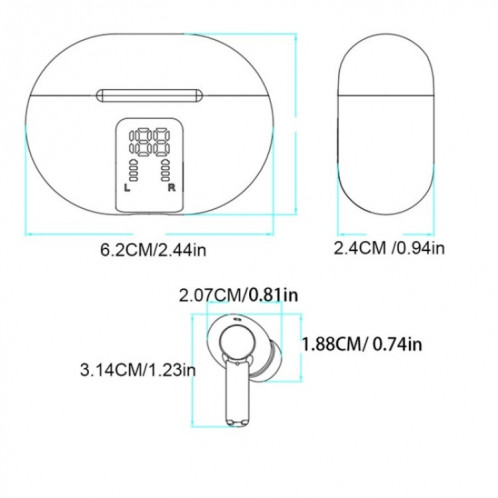 M10 casque de traduction vocale intelligente sans fil Bluetooth écouteurs de traduction en plusieurs langues (blanc) SH501A615-010