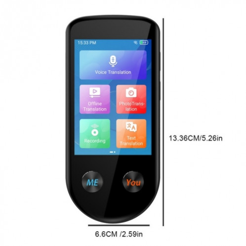 Traducteur intelligent V600S WiFi AI, écran tactile de 3,5 pouces, traducteur vocal, traduction de photos hors ligne SH54691721-08
