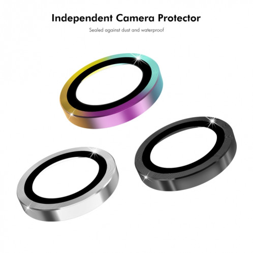Pour Motorola Moto G 5G 2023 ENKAY Hat-Prince 9H Objectif de caméra arrière Film de verre trempé en alliage d'aluminium (argent) SE101B469-06