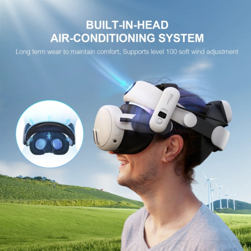 BOBOVR S3 Pro pour sangle de tête Meta Quest 3 VR avec batterie 10000mAh SH56371654-06