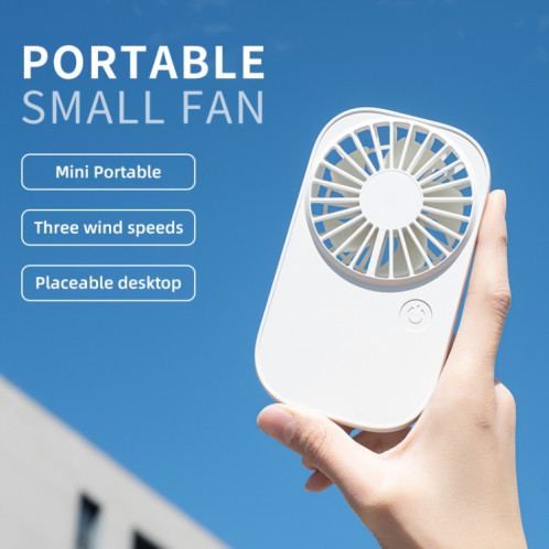 F11 ventilateur de cou suspendu Portable Rechargeable ventilateur de refroidissement ventilateur de bureau à 3 vitesses (rose) SH601C1533-06