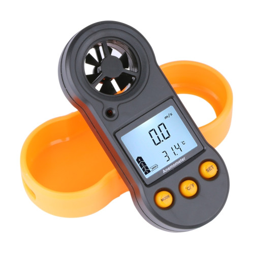 Instrument de mesure tenu dans la main de la vitesse du vent et de la température de l'anémomètre numérique RZ818 SH25661894-06