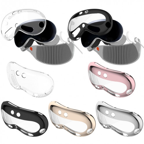 Étui de protection en TPU pour Apple Vision Pro, accessoires pour lunettes VR (transparent) SH101E402-08