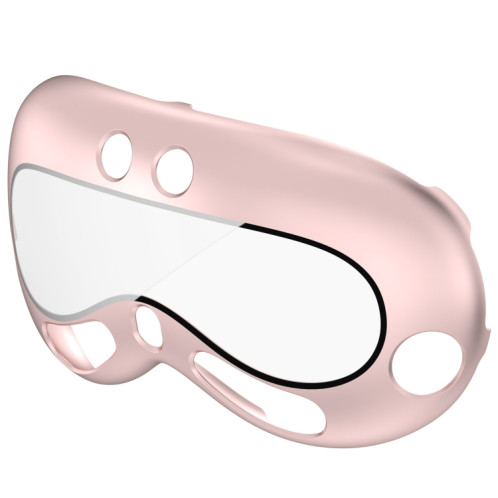 Pour Apple Vision Pro PC + Film renforcé Housse de protection VR Accessoires pour lunettes (rose) SH201D1100-08