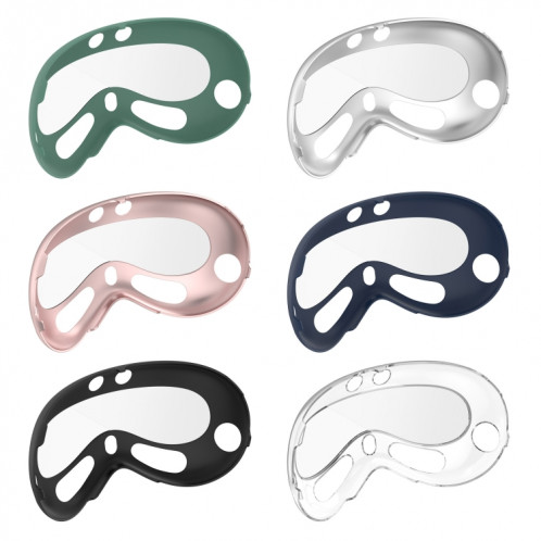 Pour Apple Vision Pro PC + Film renforcé housse de protection VR accessoires de lunettes (Transparent) SH201F1181-08