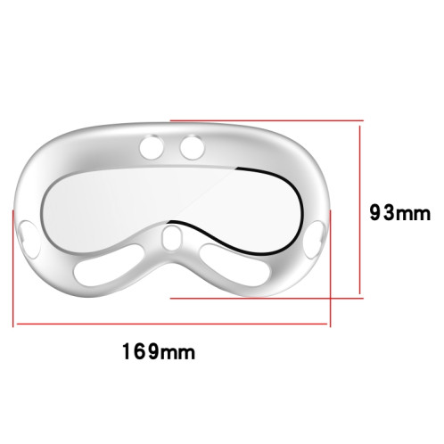 Pour Apple Vision Pro PC + Film renforcé Housse de protection VR Accessoires pour lunettes (rose) SH201D1100-08