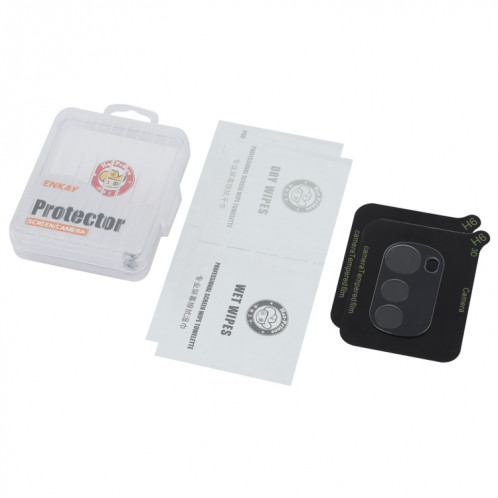 Pour Motorola Moto E32 2 pièces ENKAY Hat-Prince 9H Film de verre trempé pour objectif de caméra arrière (transparent) SE302A985-05